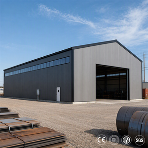Galvanized Long Span Sandwich Panel Steel Structure Factory Warehouse