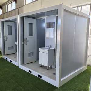 Customizable Modified Shipping Container 20 Foot Mobile Bathroom