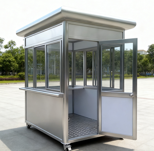 Portable Prefab Steel Waterproof Lightweight Security Booth Outdoor Toll Station