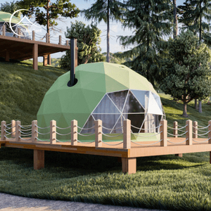 Luxury 12sqm Glamping Dome House Prefab Pod