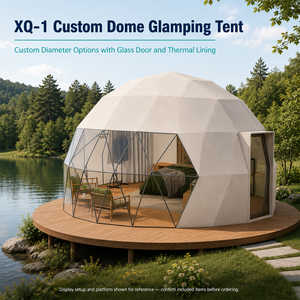 Custom Dome Glamping Tent With 850g PVC Canopy XQ-1