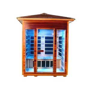 Finland Luxury Outdoor Cedar Wood Steam Sauna Cabin
