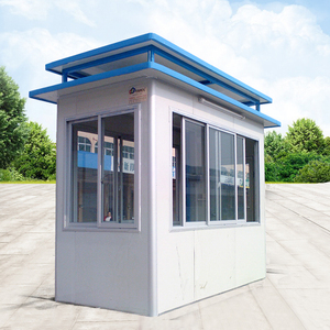 Security Guard Booth Outdoor Carport Security House Portable Prefabricated Sentry Box Sandwich Panel Steel Structure