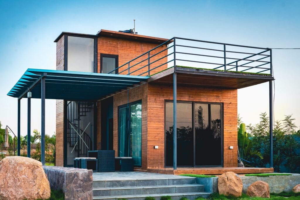 Wooden hybrid Bunk House Cabin for eco-resorts
