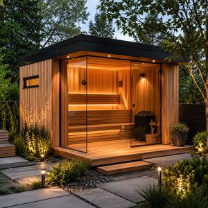 Luxury Outdoor Garden Sauna Cabin Room