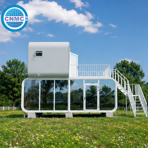 Eco Friendly Smart Space Capsule Apple Cabin With Solar Power