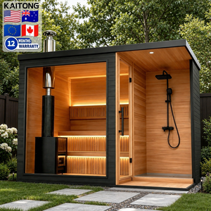 Custom Wood Fire Burning Sauna Cabin