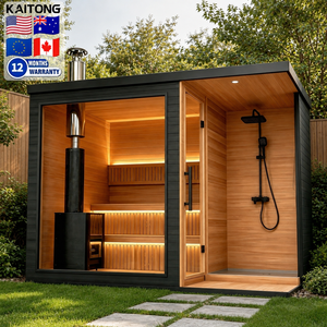 Outdoor Cedar Wood Sauna Room Module