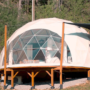 Luxury PVC Geodesic Dome Hotel Starry Sky Tent