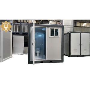 Portable 20ft Prefab Container Toilet with Sink Shower and WC