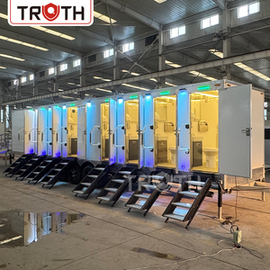 Outdoor Modern Portable Toilet Trailer With Shower Washroom