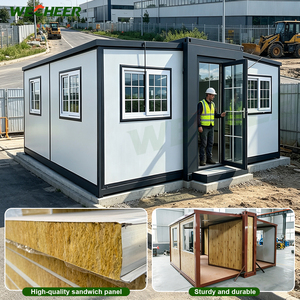 Factory Complete 40 Ft 20 Ft Prefab Modern Movable Expandable Container Home for Emergency Shelter